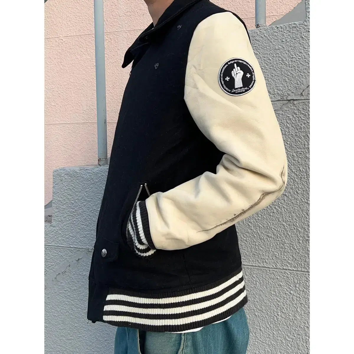 Devilock Double Rider Wool Varsity Jacket