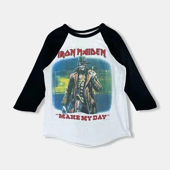 (M) 1987 IRON MAIDEN MAKE MY DAY 티셔츠