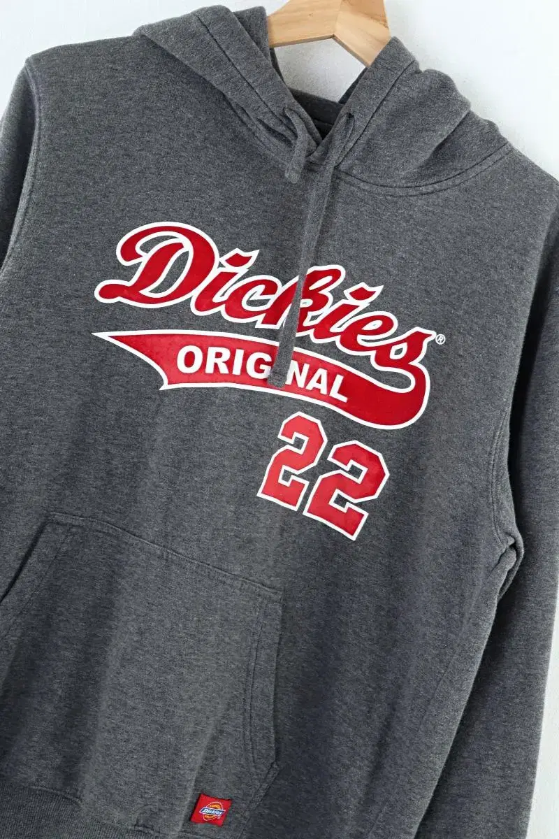 (M) Dickies Hoodie Big Print Charcoal