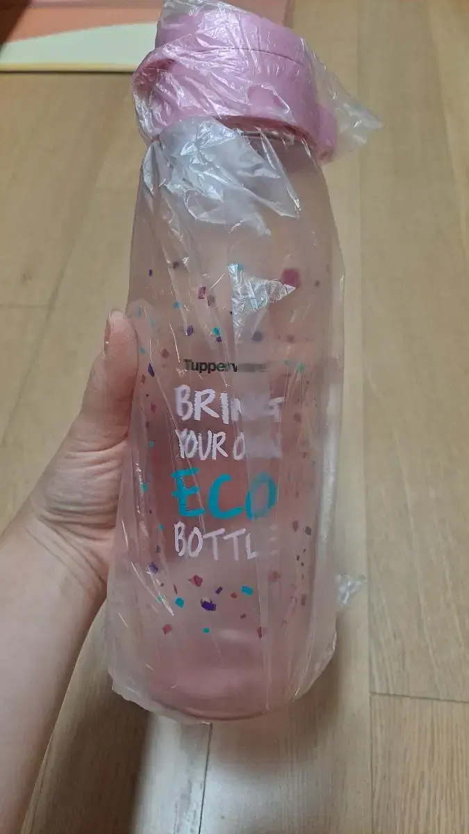 타파웨어 에코물통 클리어 750ml 새상품