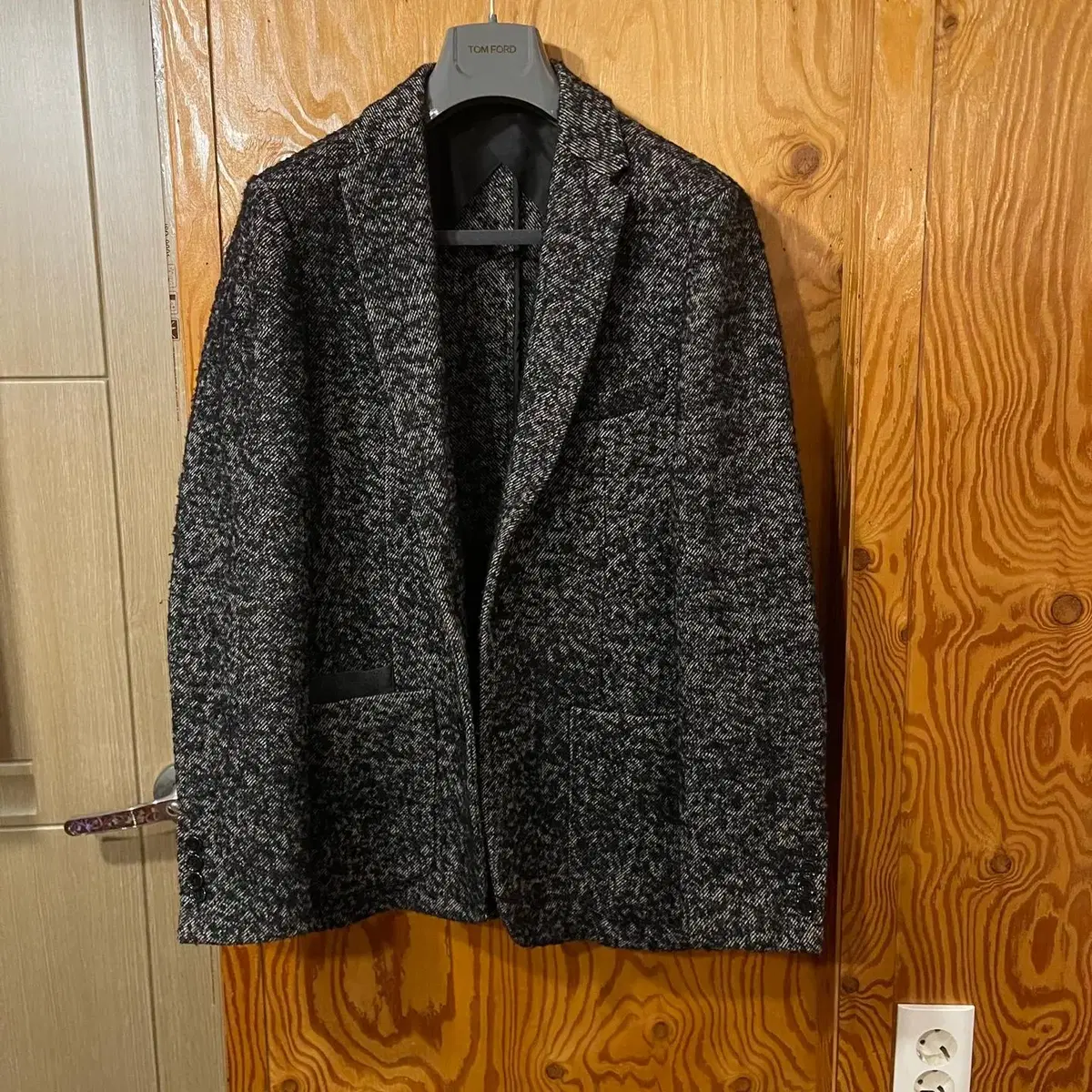 Bottega Veneta Pocket Logo Wool Jacket sell.