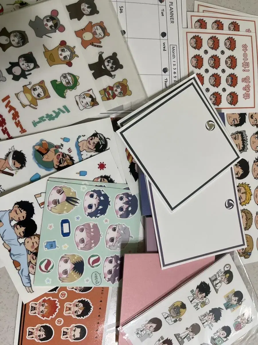 Haikyuu Instagram, stickers, and rice cakes are randomly selected!