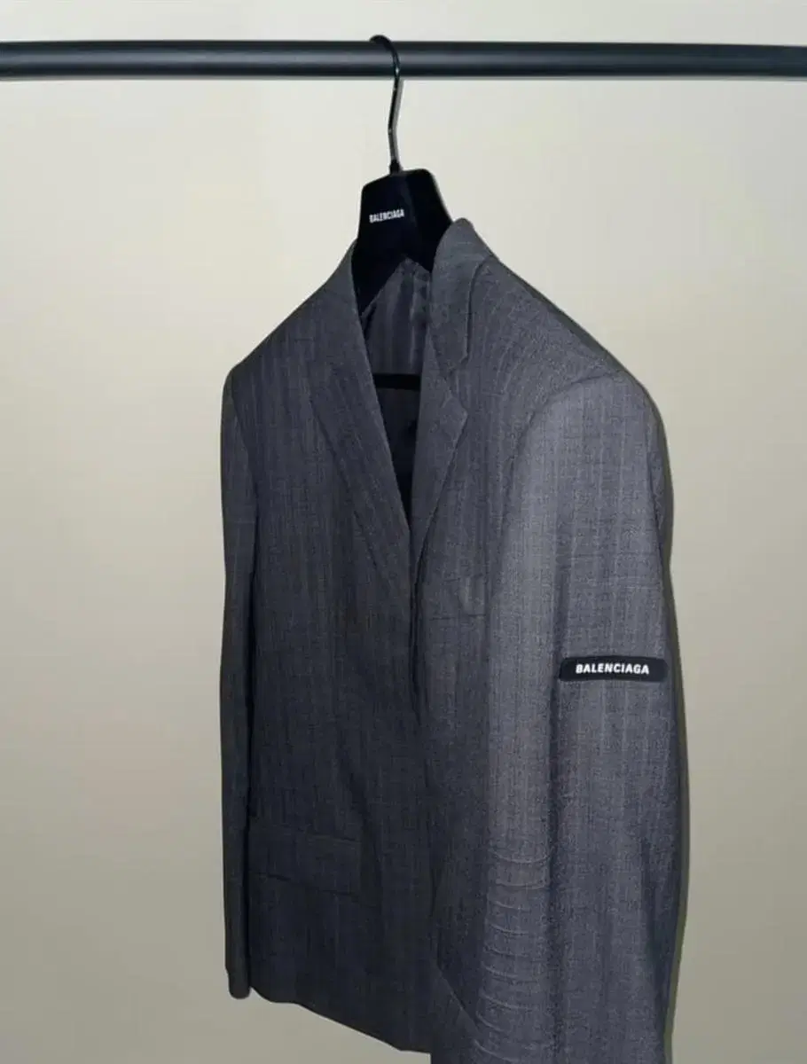 Balenciaga Washed jacket gray check 44