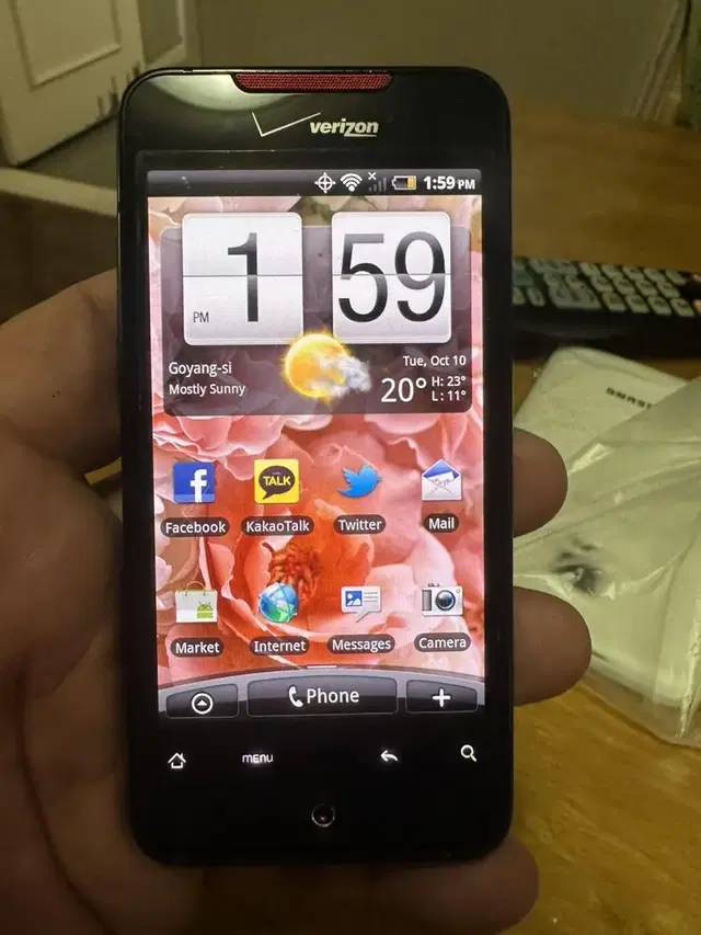 HTC Incredible작동굿,앵그리버드게임,2010년,구형폰,안2