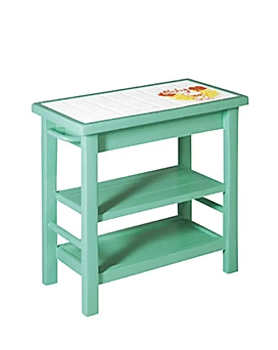 Liment mint-colored shelf-stack sikwan