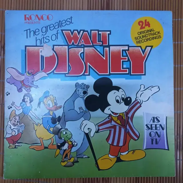 Lp중고 The greatest hits of WALT DISNEY 음반