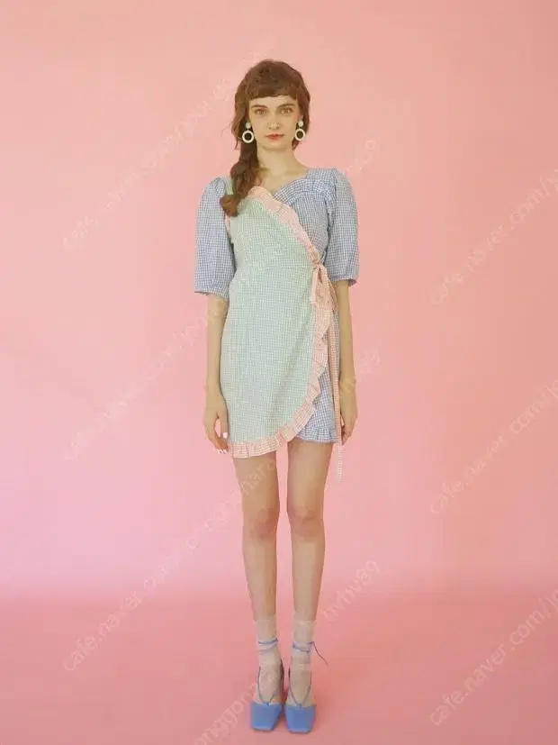 Lmml Studio Pastel Check Ruffled ONEPIECE