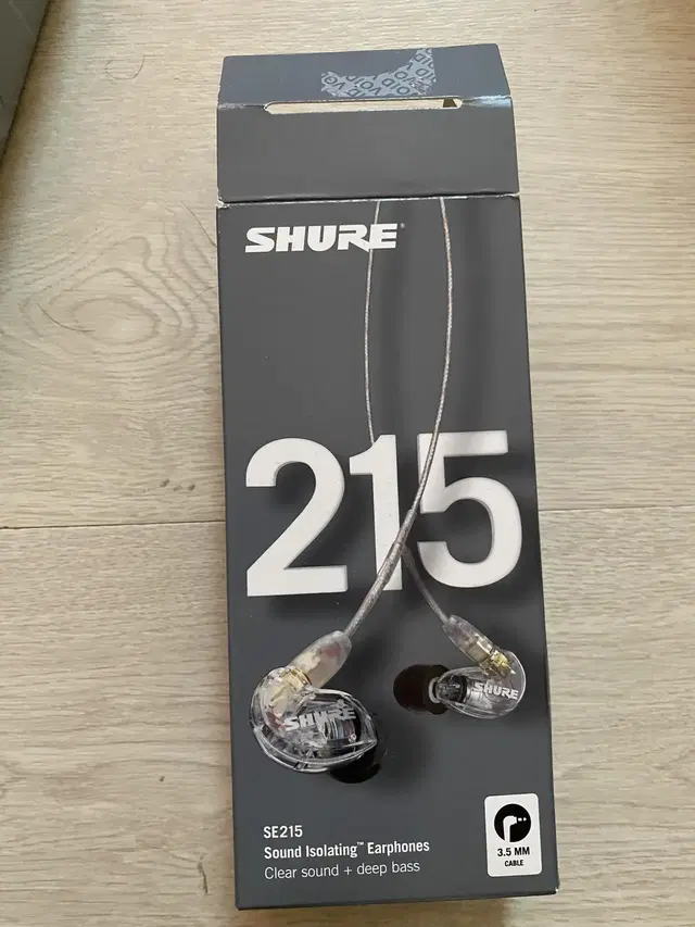 Shure 슈어 215 인이어 이어폰 판매합니다 (깔끔)