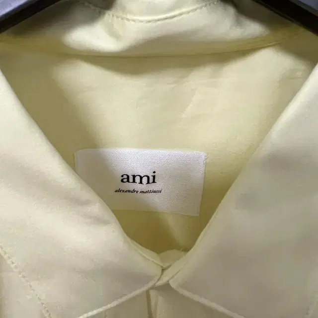 아미 셔츠 ami tonal adc shirt pale yellow 43