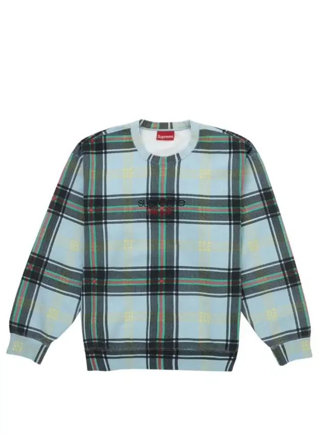 Supreme Plaid Crewneck - Large 팝니다