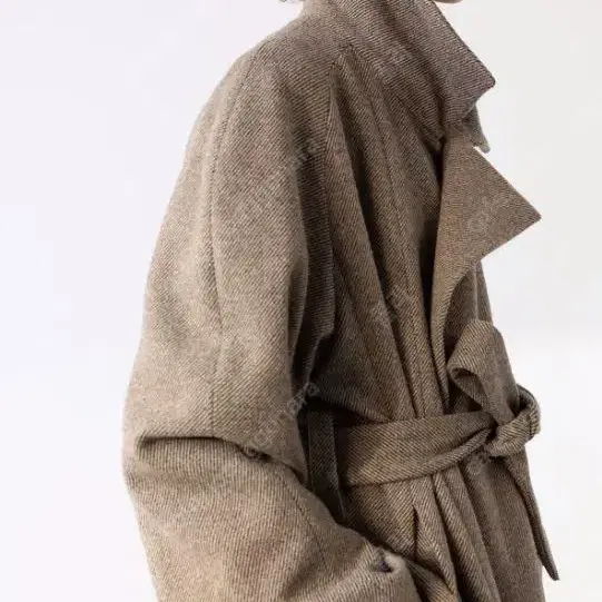 Lemaire Asymetrical Wool Wrap Coat (34)