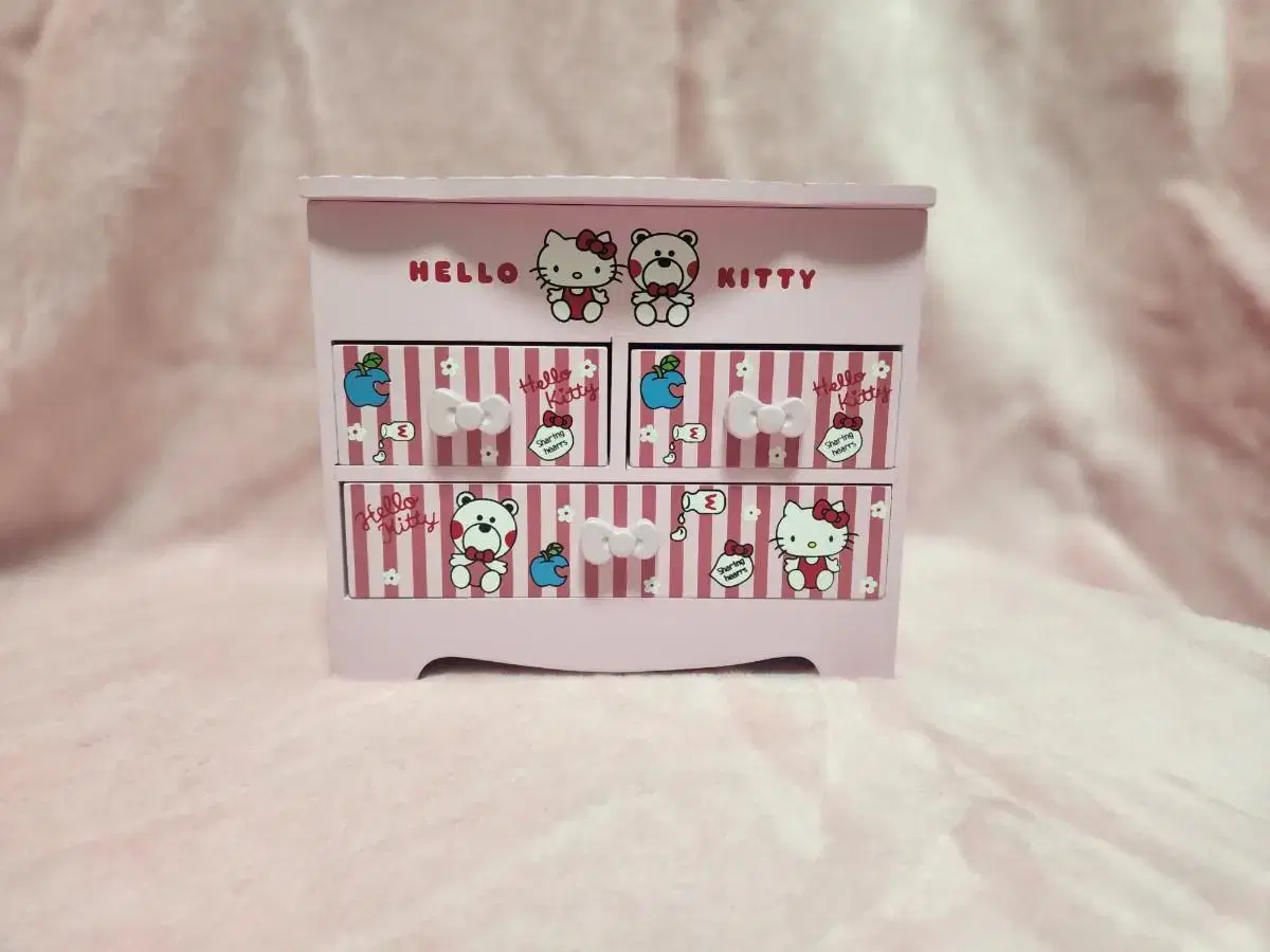 Unofficial Goods Hello Kitty Solid Wood Drawer Storage Box