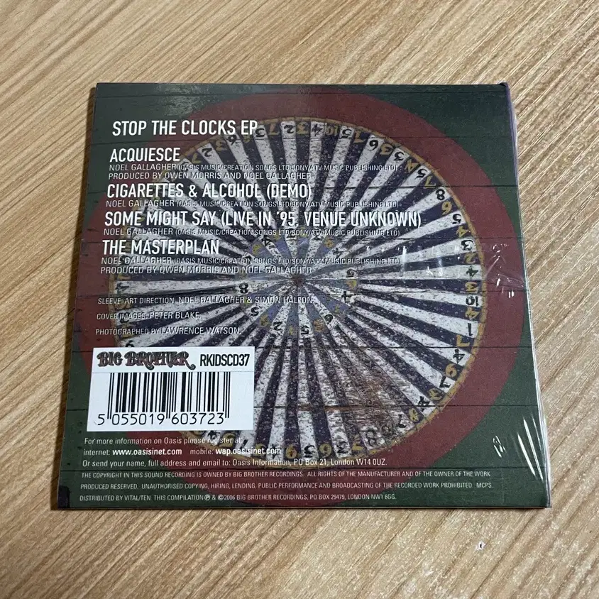 오아시스 Stop The Clocks EP UK발매 미개봉 CD