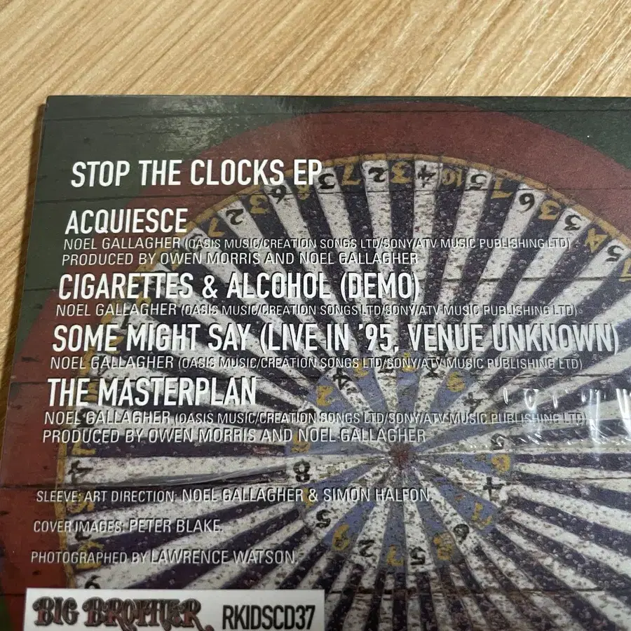 오아시스 Stop The Clocks EP UK발매 미개봉 CD