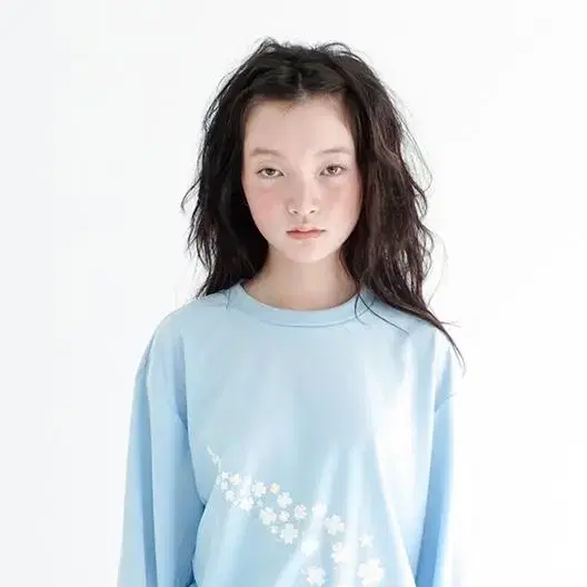 샵페어리 lucky squad long top (blue)