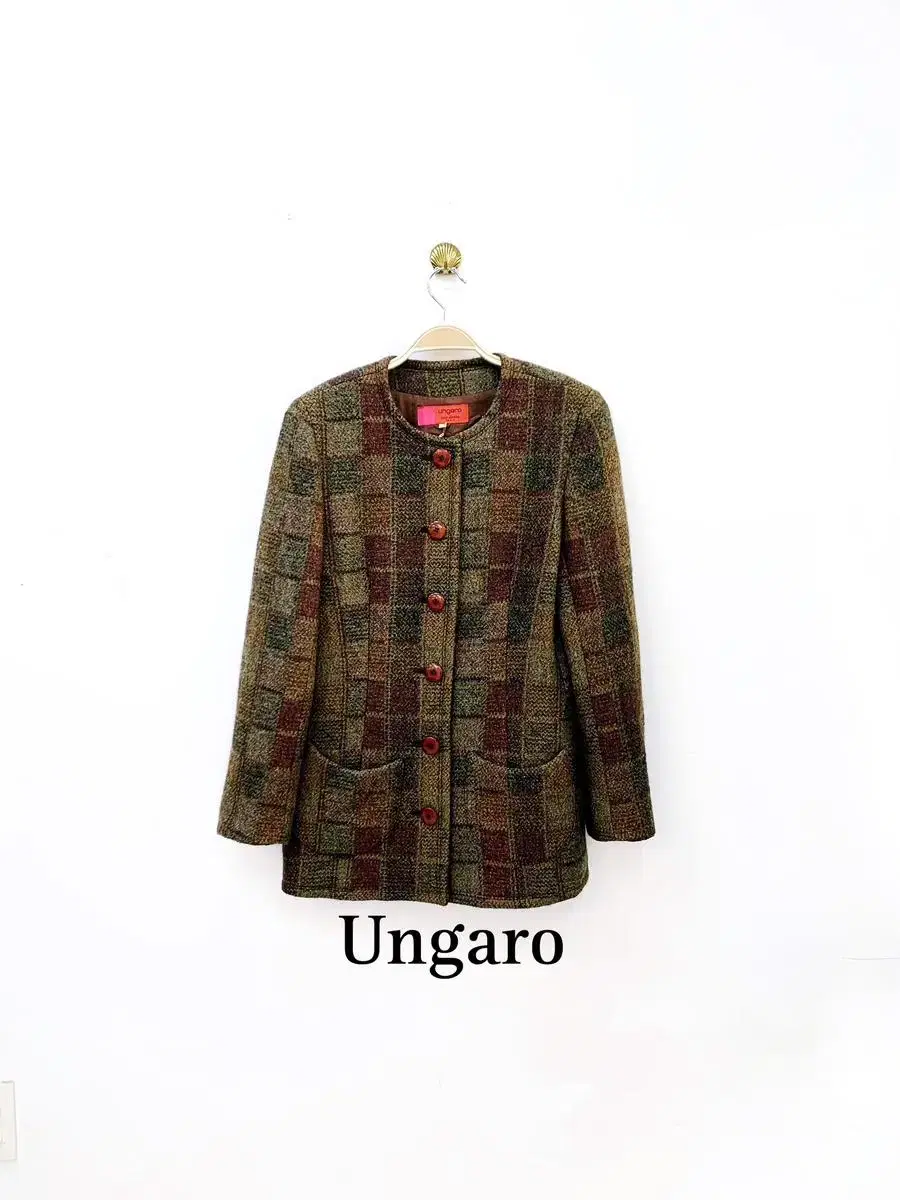 ungaro 체크 자켓