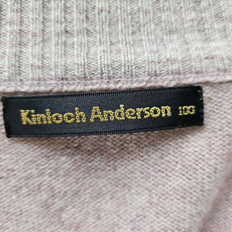 킨록앤더슨 Kinloch Anderson 캐시미어 니트집업 가디건 100