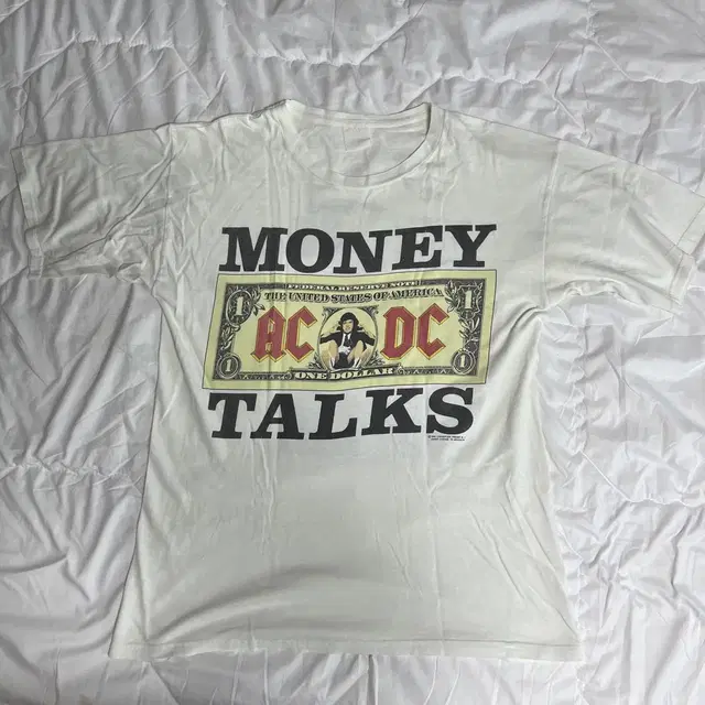 90s AC/DC MONEY TALKS 빈티지 밴드티