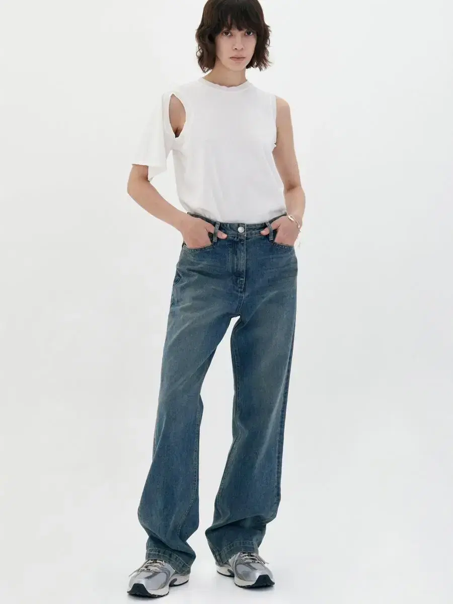 Low Classic Straight Fit Jins Washed Denim S