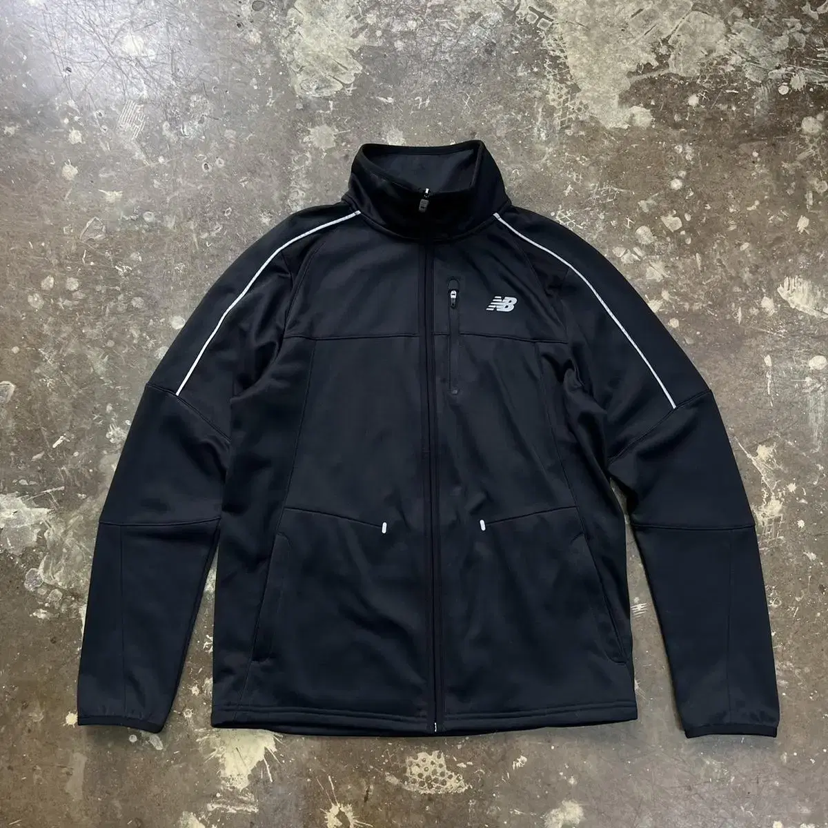 100) New Balance Tracktop Jersey Track Jacket