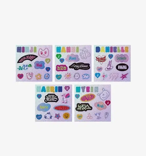 New Jeans Sticker Pack Glitter (unsealed)