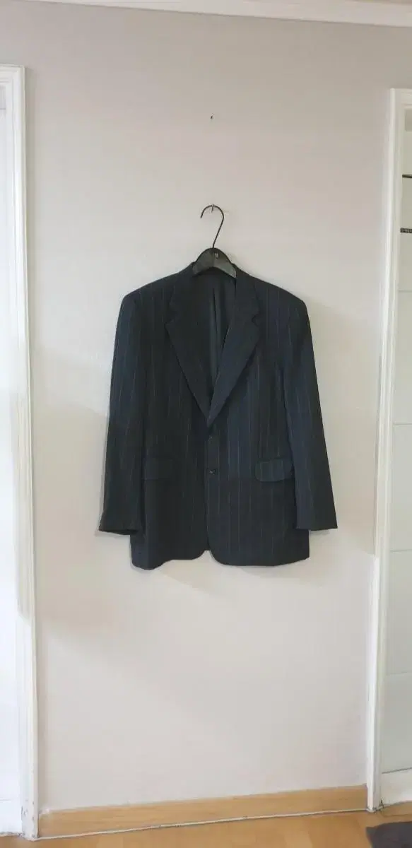 110 Dark Gray Striped Suit Jacket