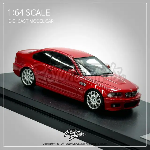 1:64스케일 BMW E46 M3 이몰라레드 다이캐스트 올드카 엠쓰리