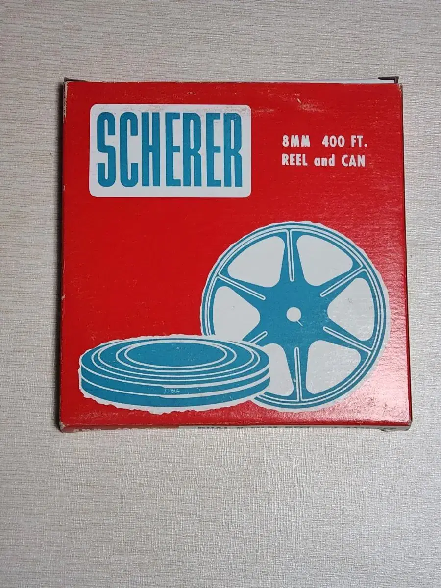 영화 8mm 필름  공 릴 REEL  미국 SCHERER  400FT.