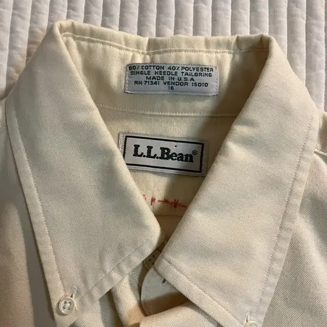 90s L.L.bean 반팔셔츠 made in usa