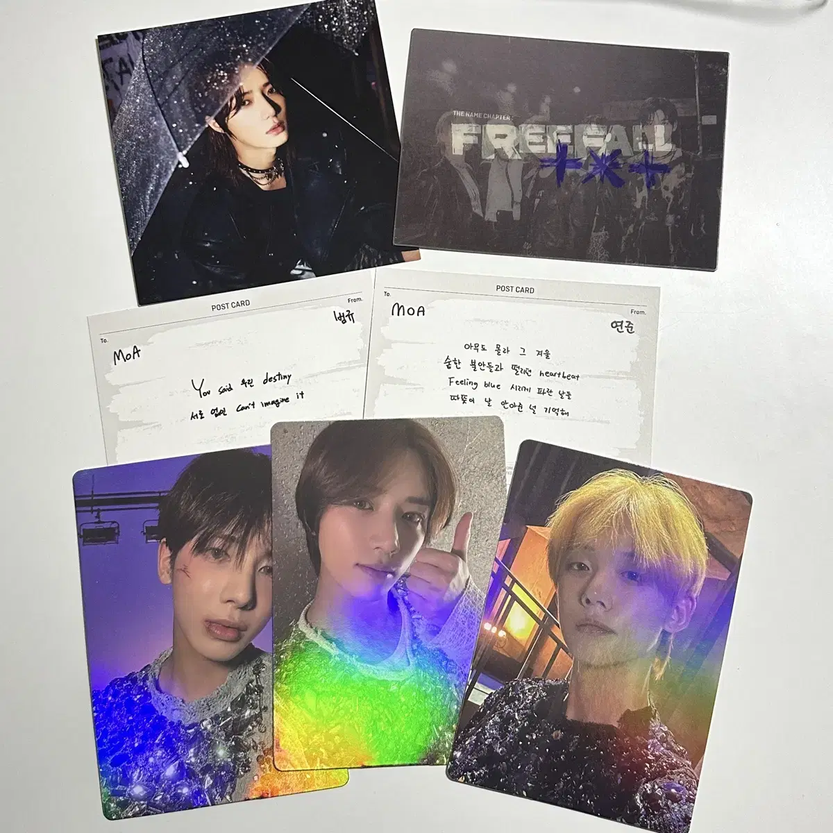 Tomorrow X Together FREEFALL album postcard