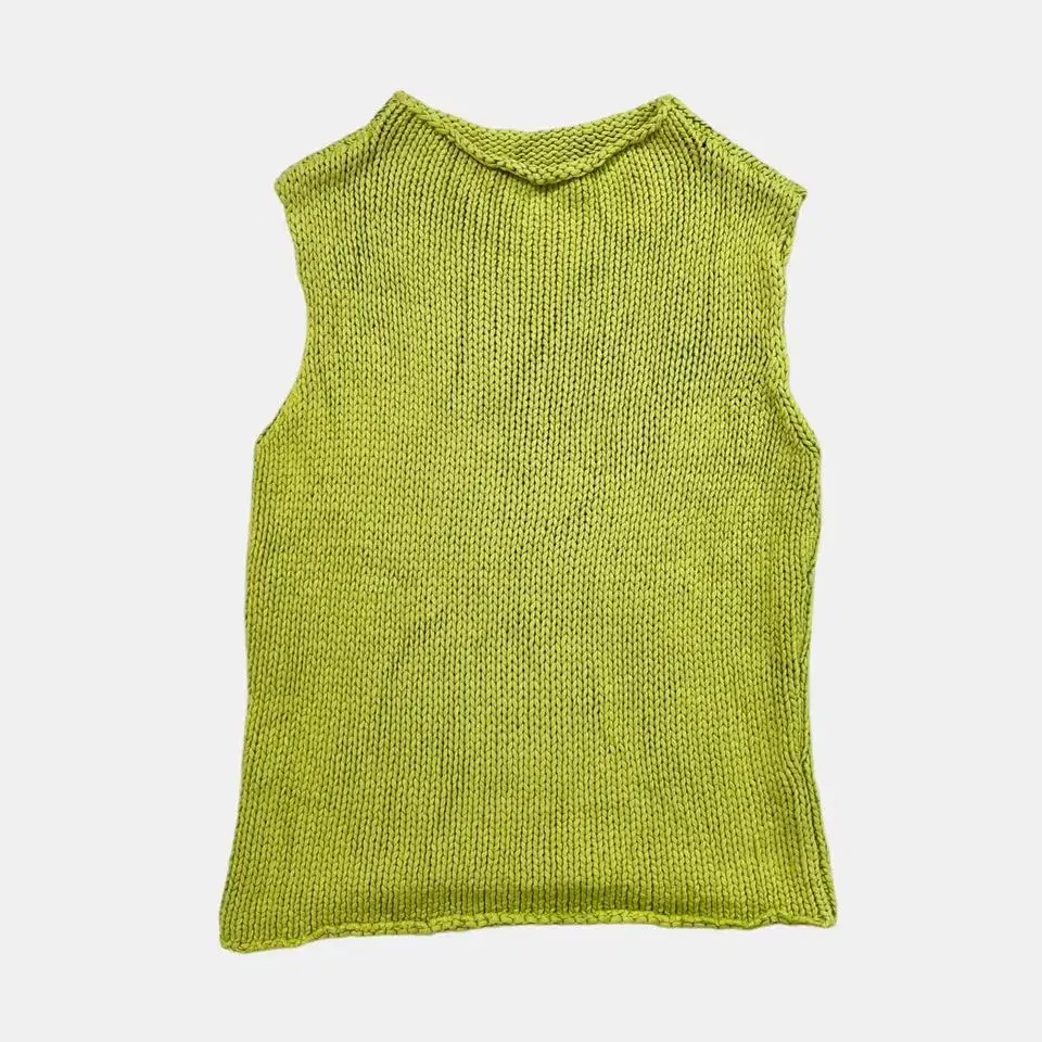 vintage light green knit vest