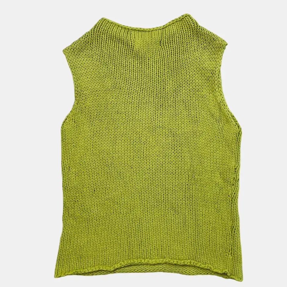 vintage light green knit vest