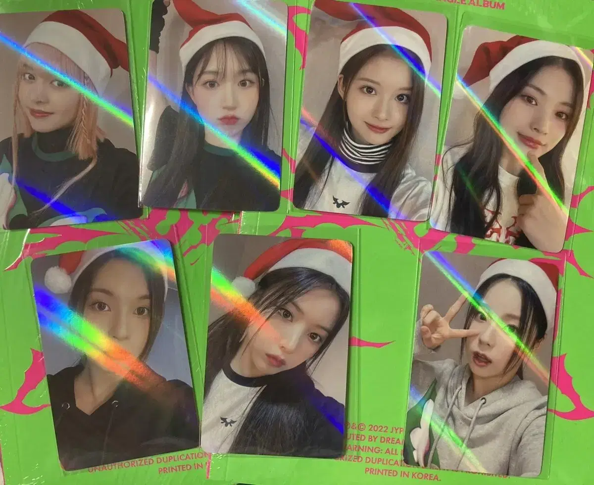 nmixx makestar Christmas photocard sells