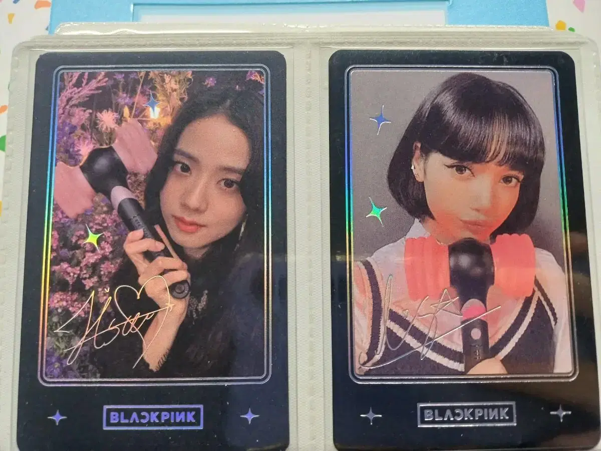 Black Pink lisa jisoo lightstick Photocard