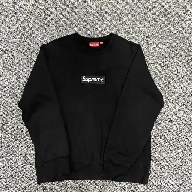 [SALE] Supreme 슈프림 15fw 박스로고 크루넥 L size