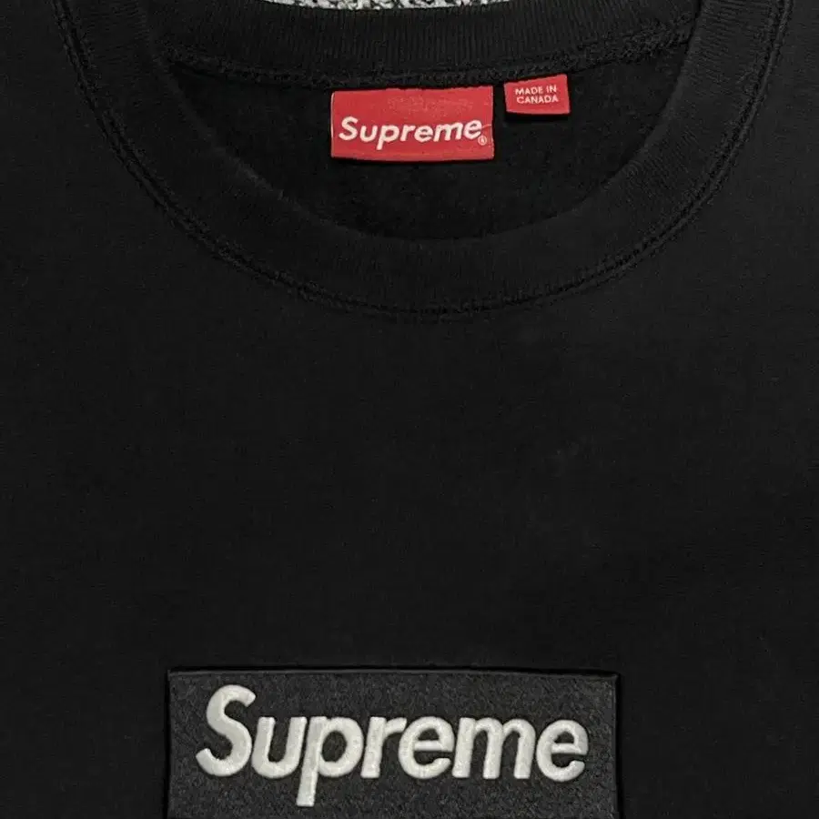 [SALE] Supreme 슈프림 15fw 박스로고 크루넥 L size