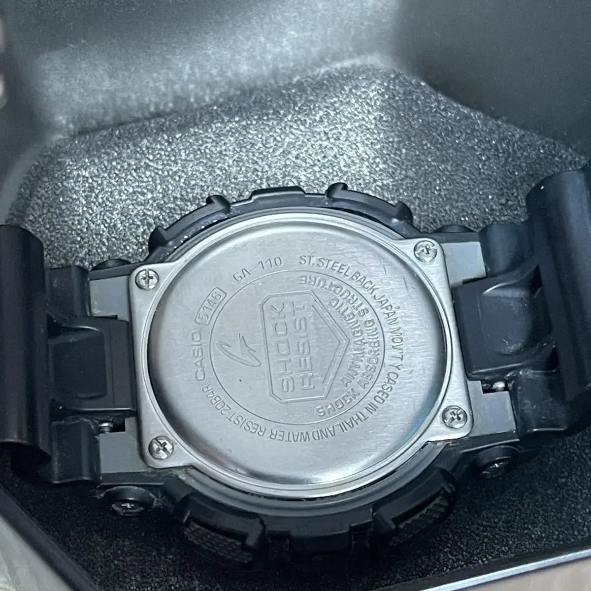 지샥 G-SHOCK 남성우레탄시계 빅페이스 GA-110-1A(A급)