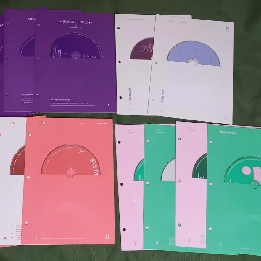 방탄 BTS 메모리즈 DVD 17~20 CD 일괄