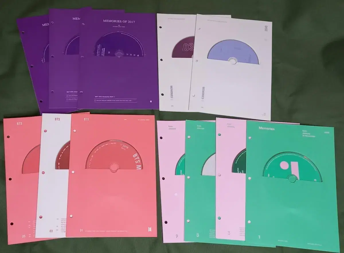 방탄 BTS 메모리즈 DVD 17~20 CD 일괄