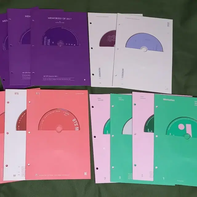 방탄 BTS 메모리즈 DVD 17~20 CD 일괄