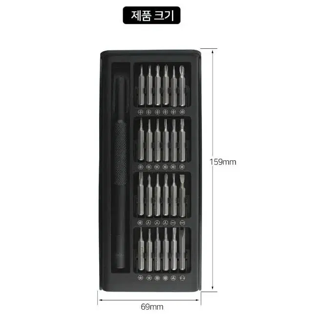 25PCS 정밀드라이버 세트 25in1 휴대폰 안경 육각 삼각 비트날