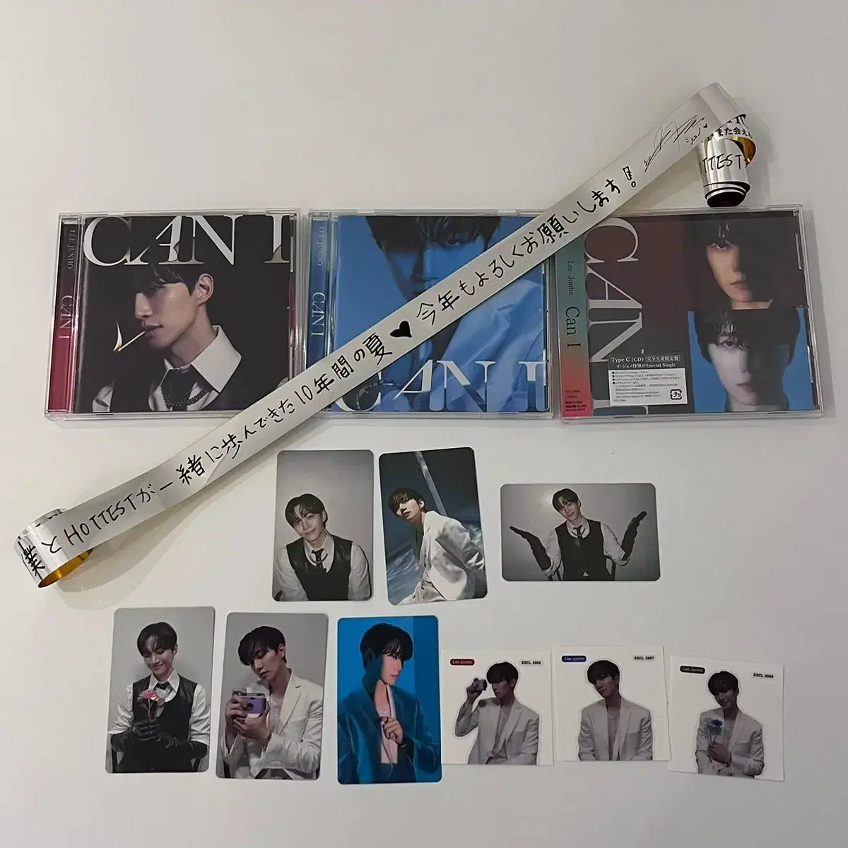 Junho tower record Limited 3 photocards + 3 CAN I albums (photocard + seal) + reel tape