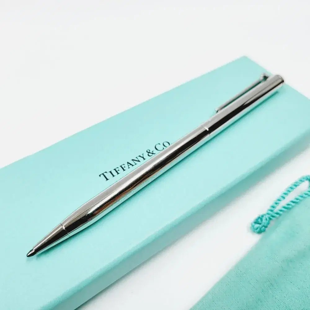 TIFFANY&CO 티파니앤코 스털링실버 티클립 리트렉터블 볼펜 A003