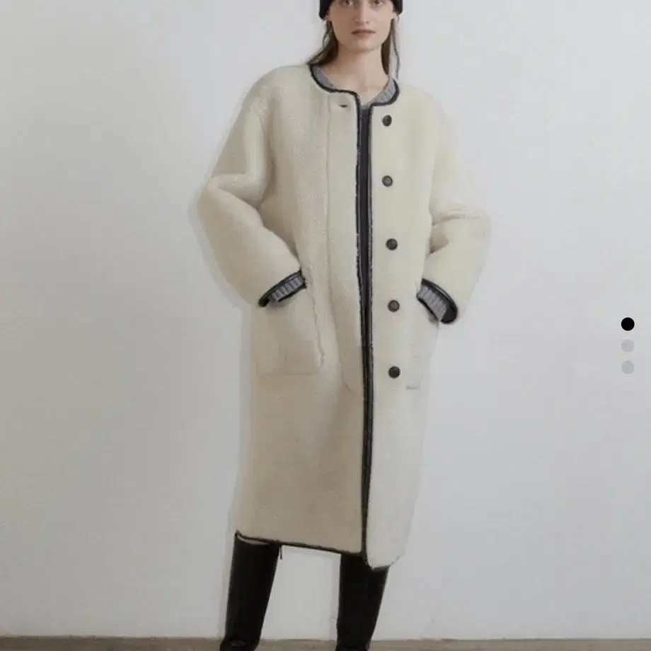 Lo61 울 시어링 코트 Ami Wool Shearling Coat