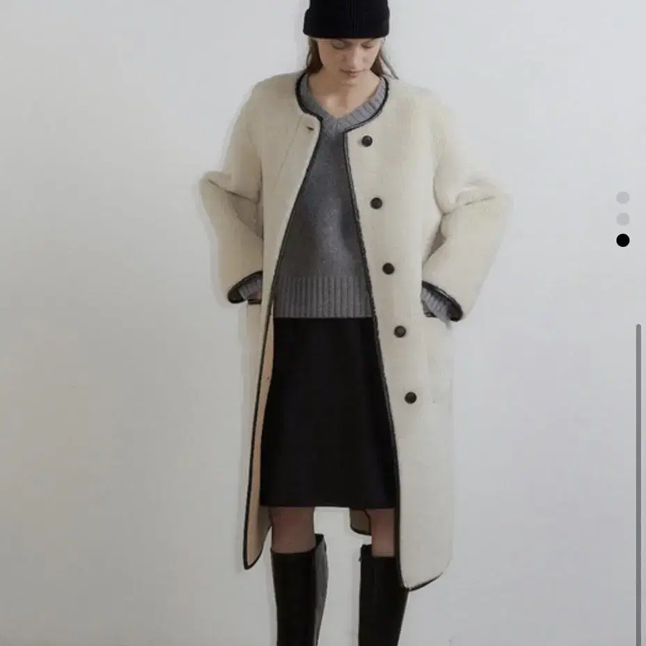 Lo61 울 시어링 코트 Ami Wool Shearling Coat