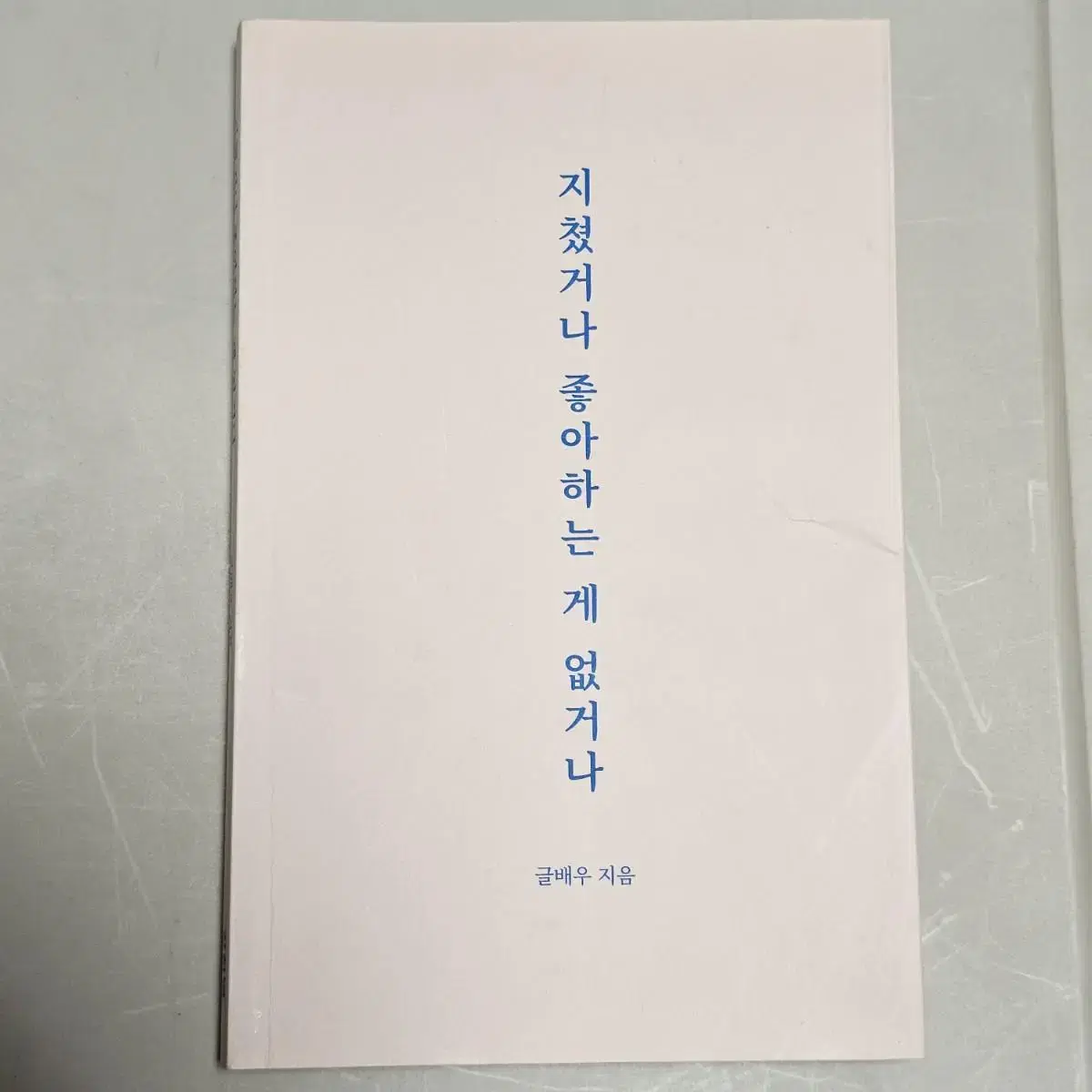 글배우 시 지쳤거나 좋아하는 게 없거나