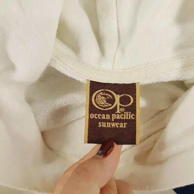 OCEAN PACIFIC 오션퍼시픽 아이보리 화이트 캘리포니아 스웻 후드