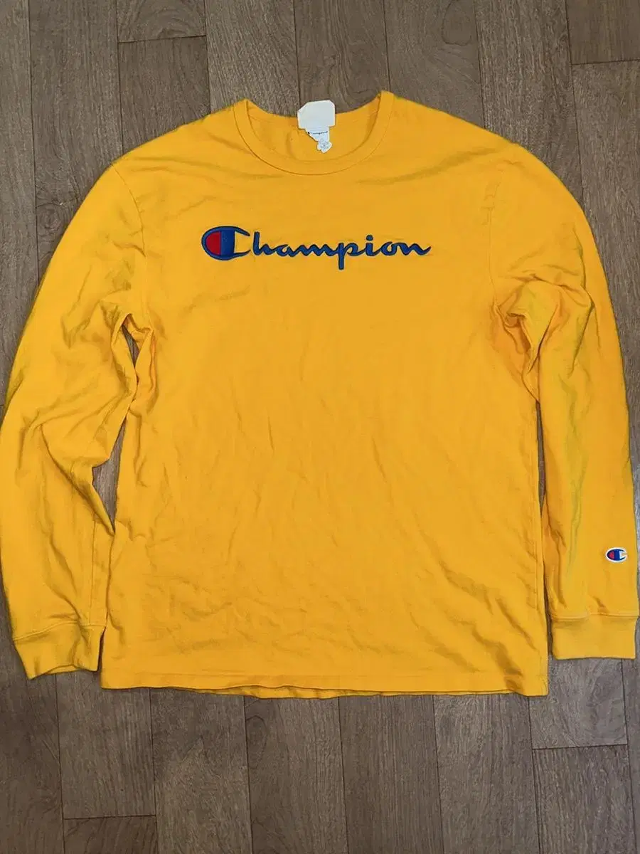 [L] Champion Yellow Long Sleeve