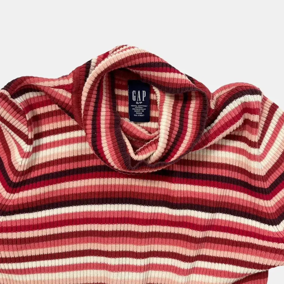 vintage old gap stripe turtle neck knit