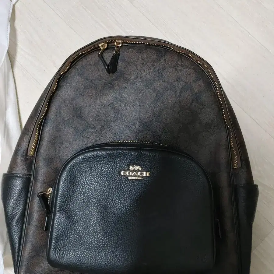 코치 백팩 시그니처 브라운블랙 레이디스 COACH 5671  IMAA8